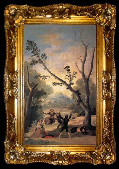 framed  Francisco Goya The Swing, ta009-2